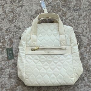 Cream Quilted Women's Bag